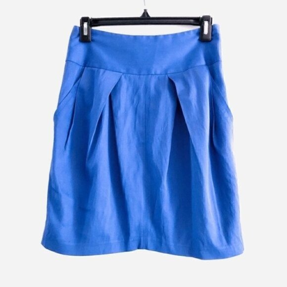 Sita Murt Anthropologie Skirt US 6 Pleated Blue 38 - Picture 1 of 9